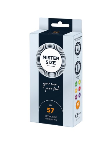 MISTER SIZE - CONDOM SIZE L 57 MM (10 UNITS)