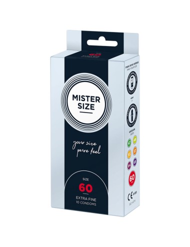 MISTER SIZE - CONDOM SIZE XL 60 MM (10 UNITS)