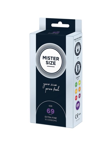 MISTER SIZE - CONDOMS SIZE XXXL 69 MM (10 UNITS)