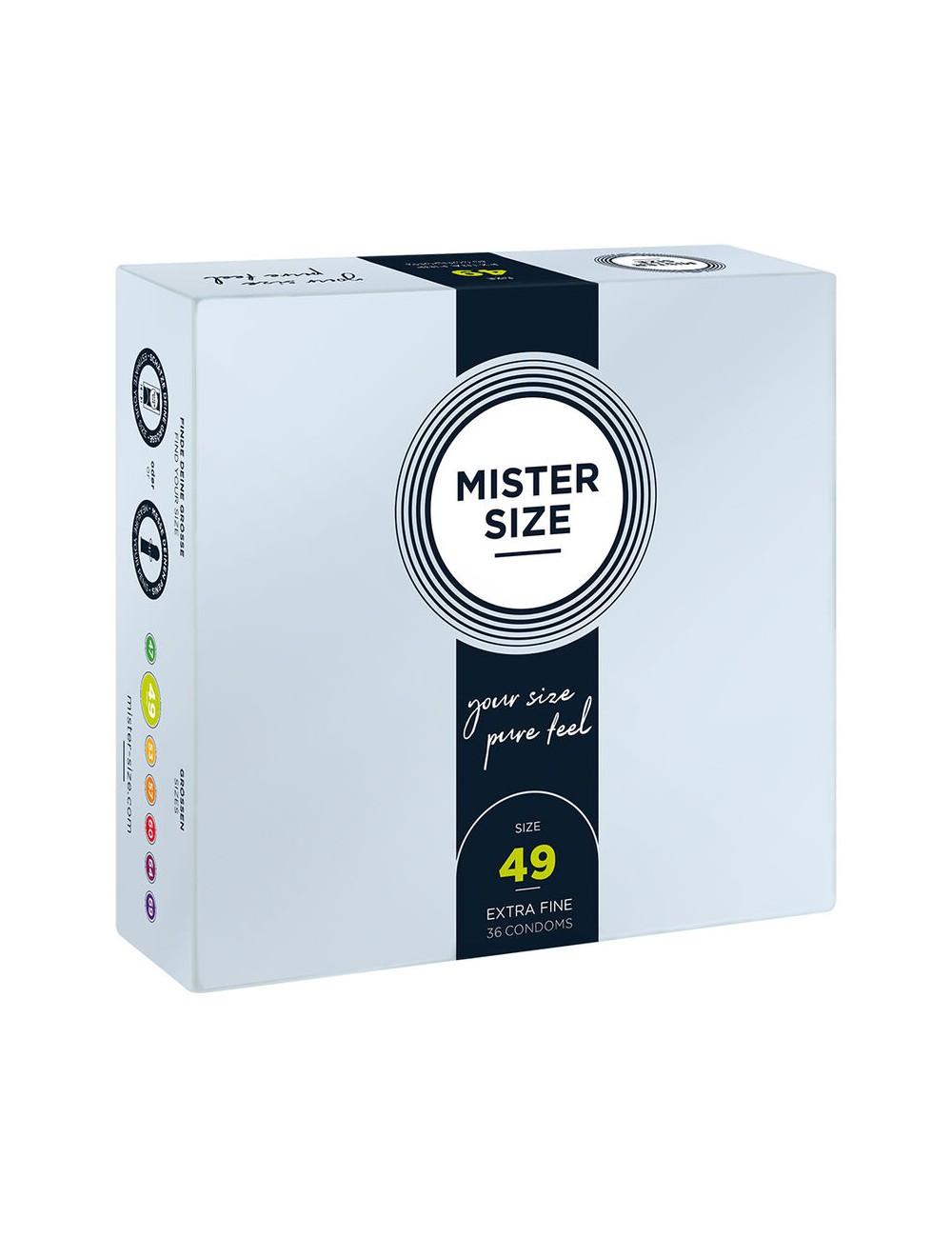 MISTER SIZE - CONDOM SIZE S 49 MM (36 UNITS) MISTER SIZE - CONDOM SIZE S 49 MM (36 UNITS)