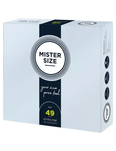 MISTER SIZE - CONDOM SIZE S 49 MM (36 UNITS)