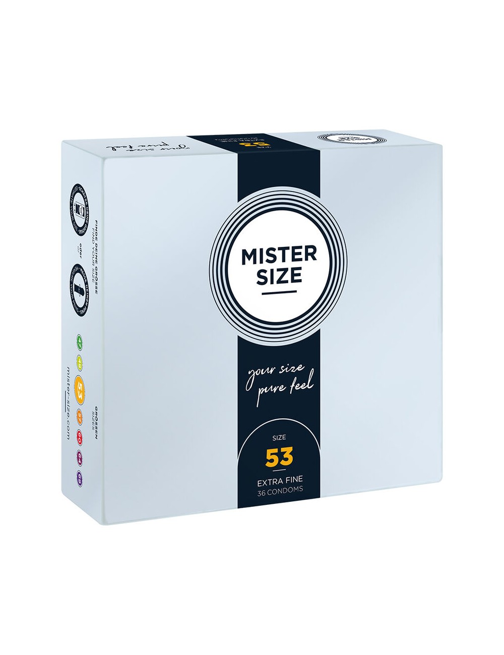 MISTER SIZE - CONDOM SIZE M 53 MM (36 UNITS) MISTER SIZE - CONDOM SIZE M 53 MM (36 UNITS)