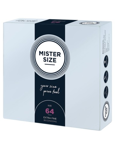 MISTER SIZE - CONDOMS SIZE XXL 64 MM (36 UNITS)