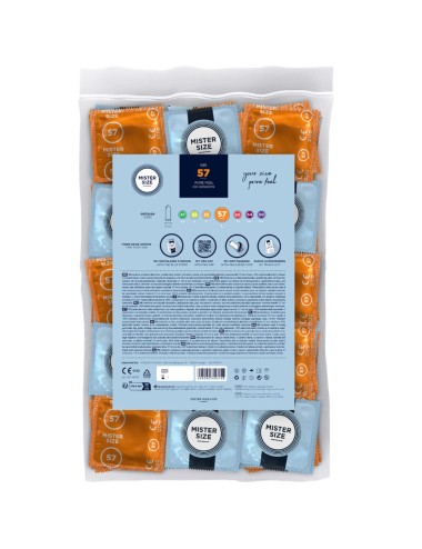 MISTER SIZE - CONDOM SIZE L 57 MM (100 UNITS)