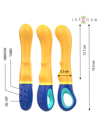 INTENSE - SHAGGY G-SPOT VIBRATOR YELLOW
