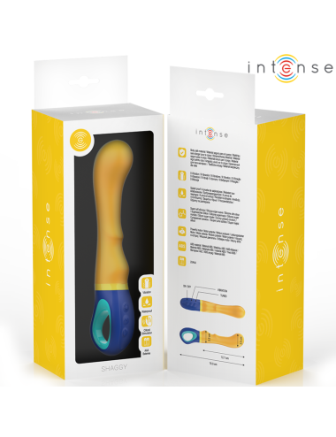 INTENSE - SHAGGY G-SPOT VIBRATOR YELLOW