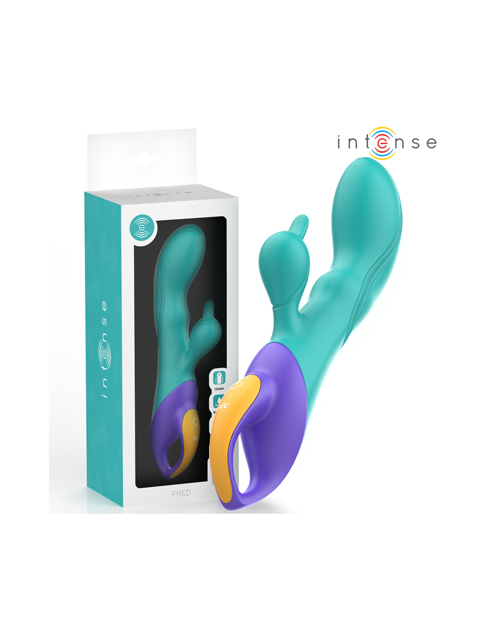 INTENSE - FRED RABBIT VIBRATOR BLUE INTENSE - FRED RABBIT VIBRATOR BLUE