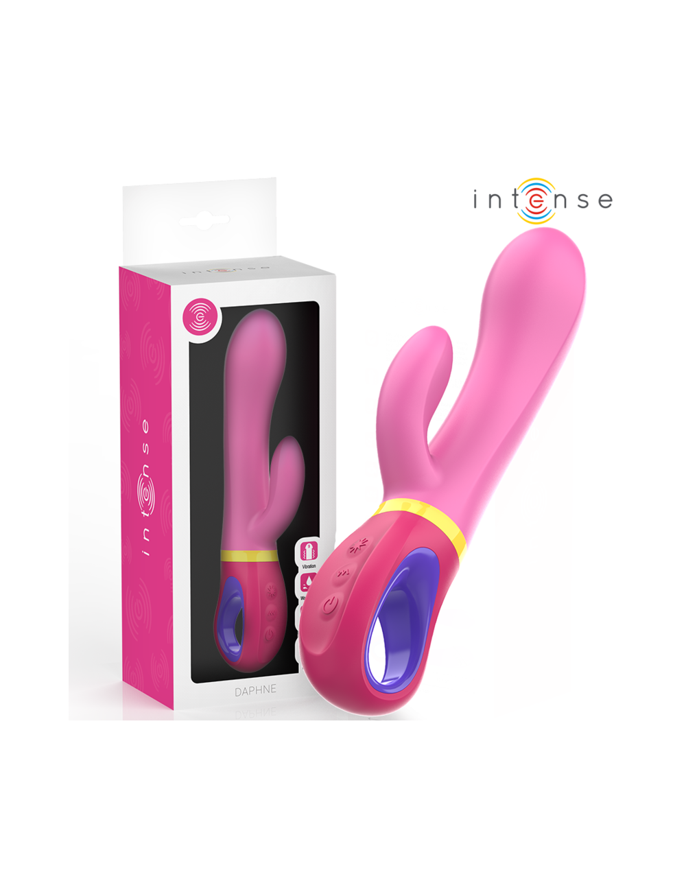 INTENSE - DAPHNE RABBIT VIBRATOR PINK INTENSE - DAPHNE RABBIT VIBRATOR PINK