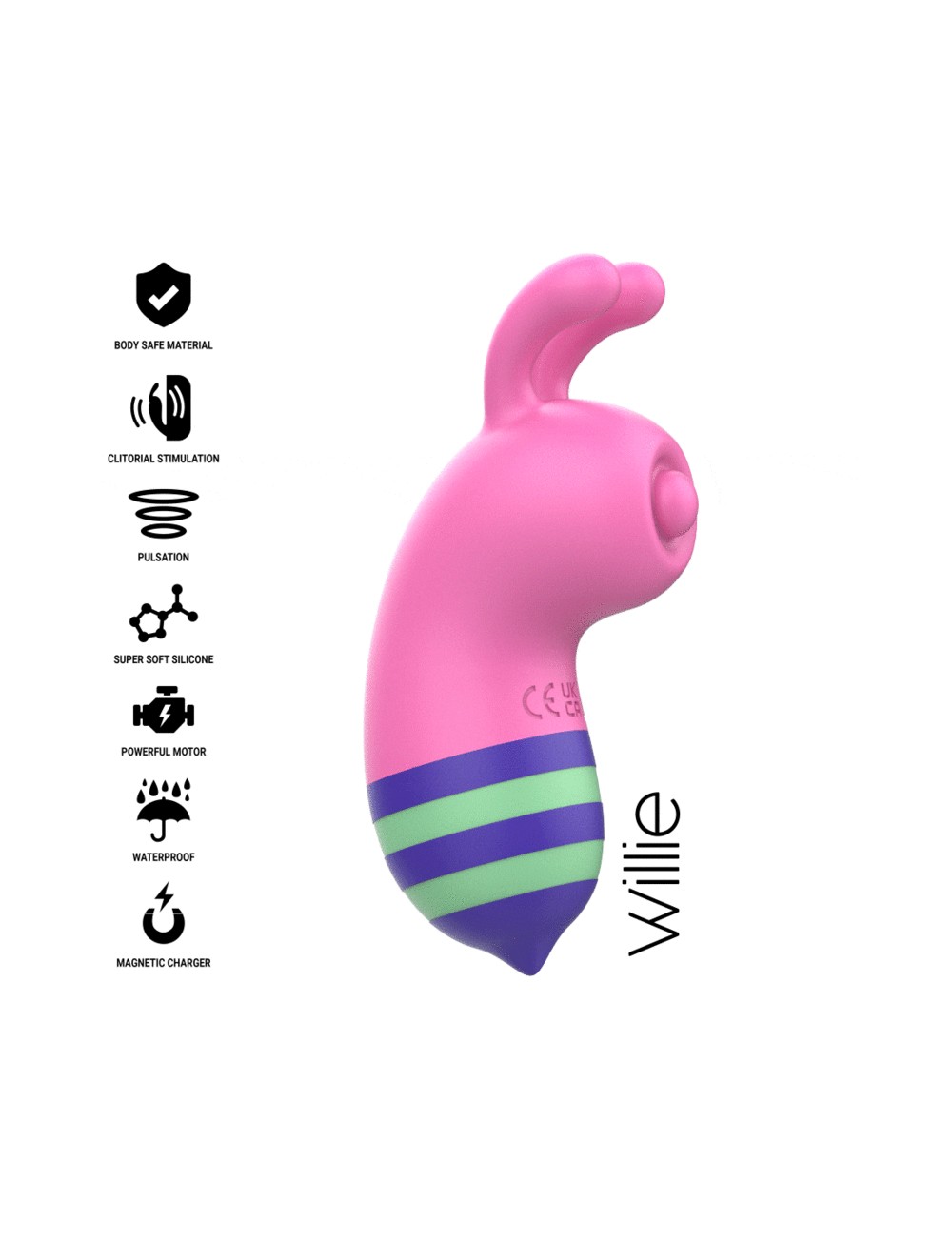 INTENSE - WILLY STIMULATOR BEE PINK/GREEN
