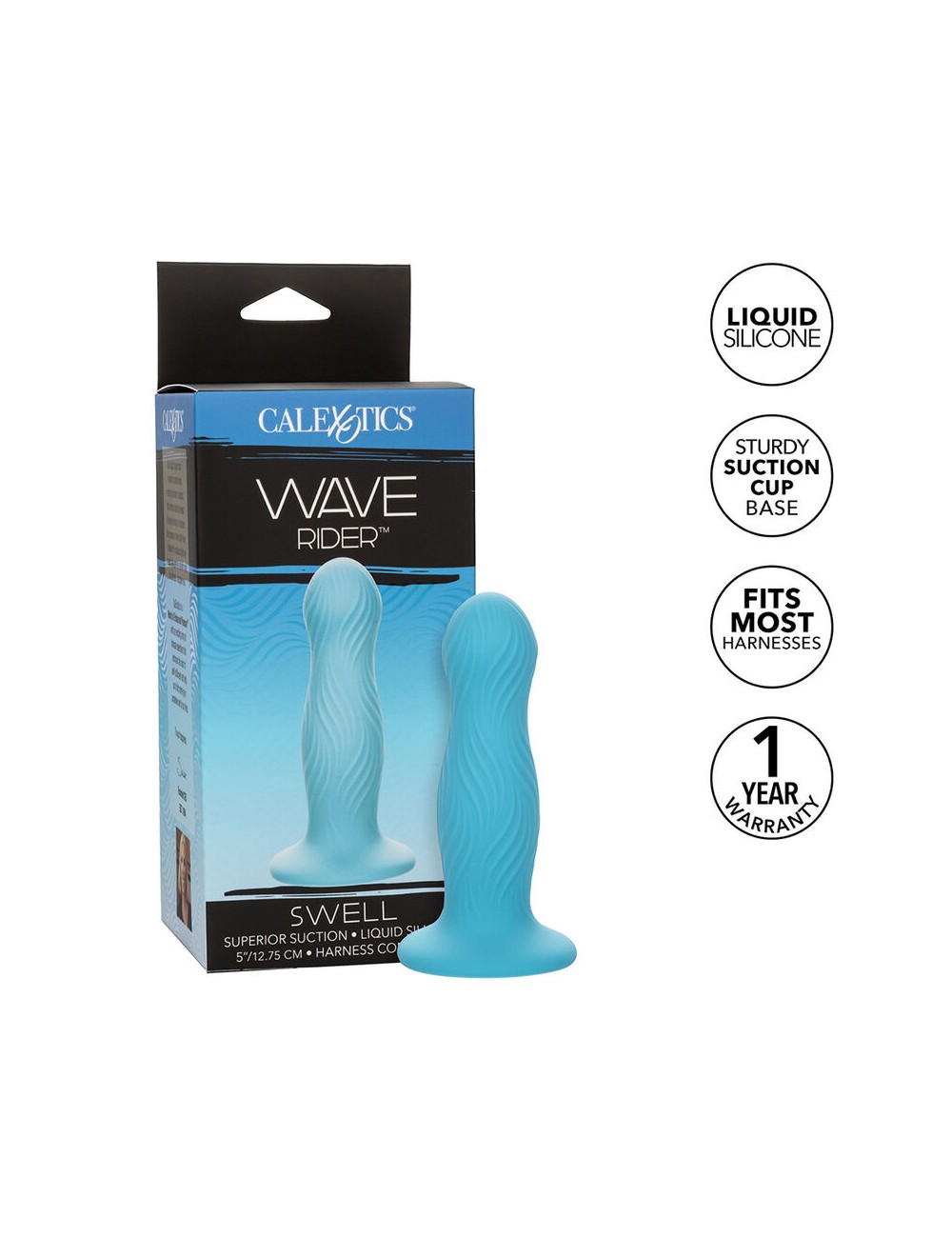 CALEXOTICS - WAVE RIDER SWELL ANAL PLUG BLUE