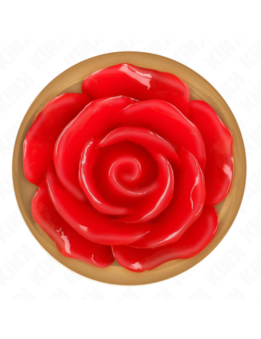 KINK - PINK GOLD ANAL PLUG WITH RED ROSE M