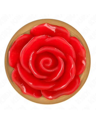 KINK - PINK GOLD ANAL PLUG WITH RED ROSE S