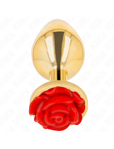 KINK -  PLUG ANAL GOLD ROSE RED SIZE L