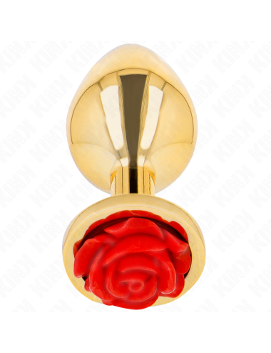 KINK -  PLUG ANAL GOLD ROSE RED SIZE M
