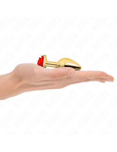 KINK -  PLUG ANAL GOLD ROSE RED SIZE S
