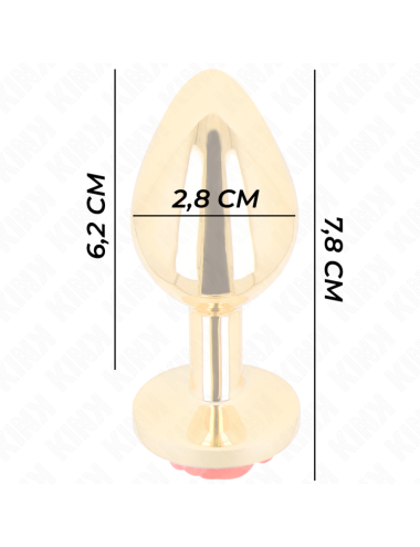 KINK -  PLUG ANAL GOLD ROSE RED SIZE S