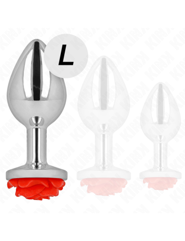 KINK - PLUG ANAL ROSE RED SIZE L