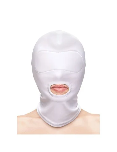 NS NOVELTIES - FETISH & FASHION MOUTH HOOD NYLON WHITE