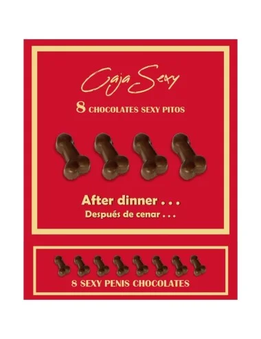 DIABLO PICANTE - BOX OF 8 PENIS-SHAPED CHOCOLATES