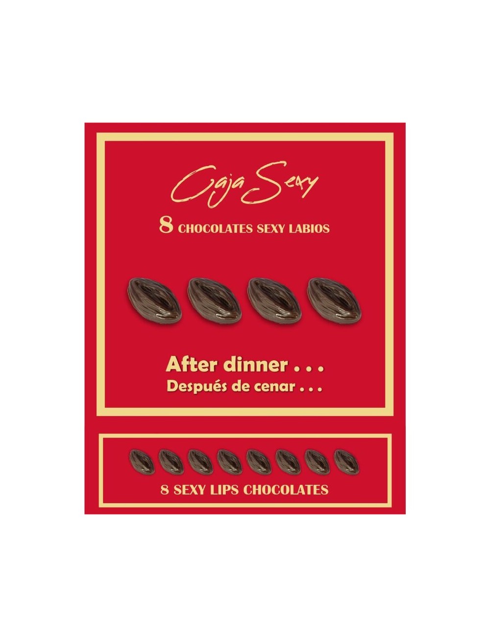 DIABLO PICANTE - BOX OF 8 VAGINA-SHAPED CHOCOLATES