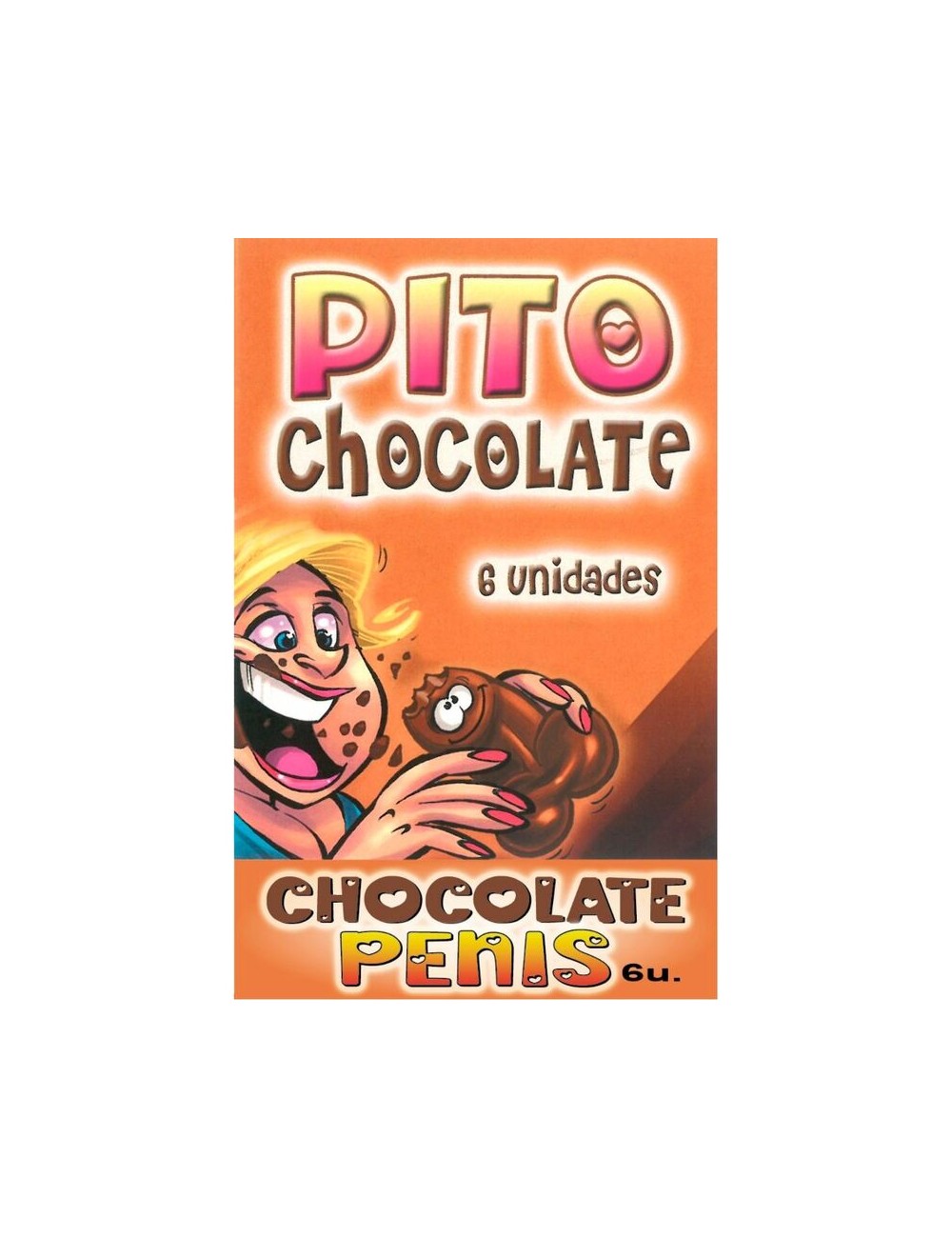 DIABLO PICANTE - BOX OF 6 PENIS-SHAPED CHOCOLATES DIABLO PICANTE - BOX OF 6 PENIS-SHAPED CHOCOLATES