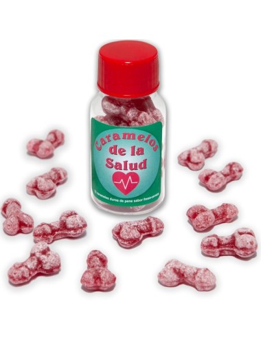 DIABLO PICANTE - 12 HEALTH CANDIES PENIS SHAPE STRAWBERRY/CHERRY
