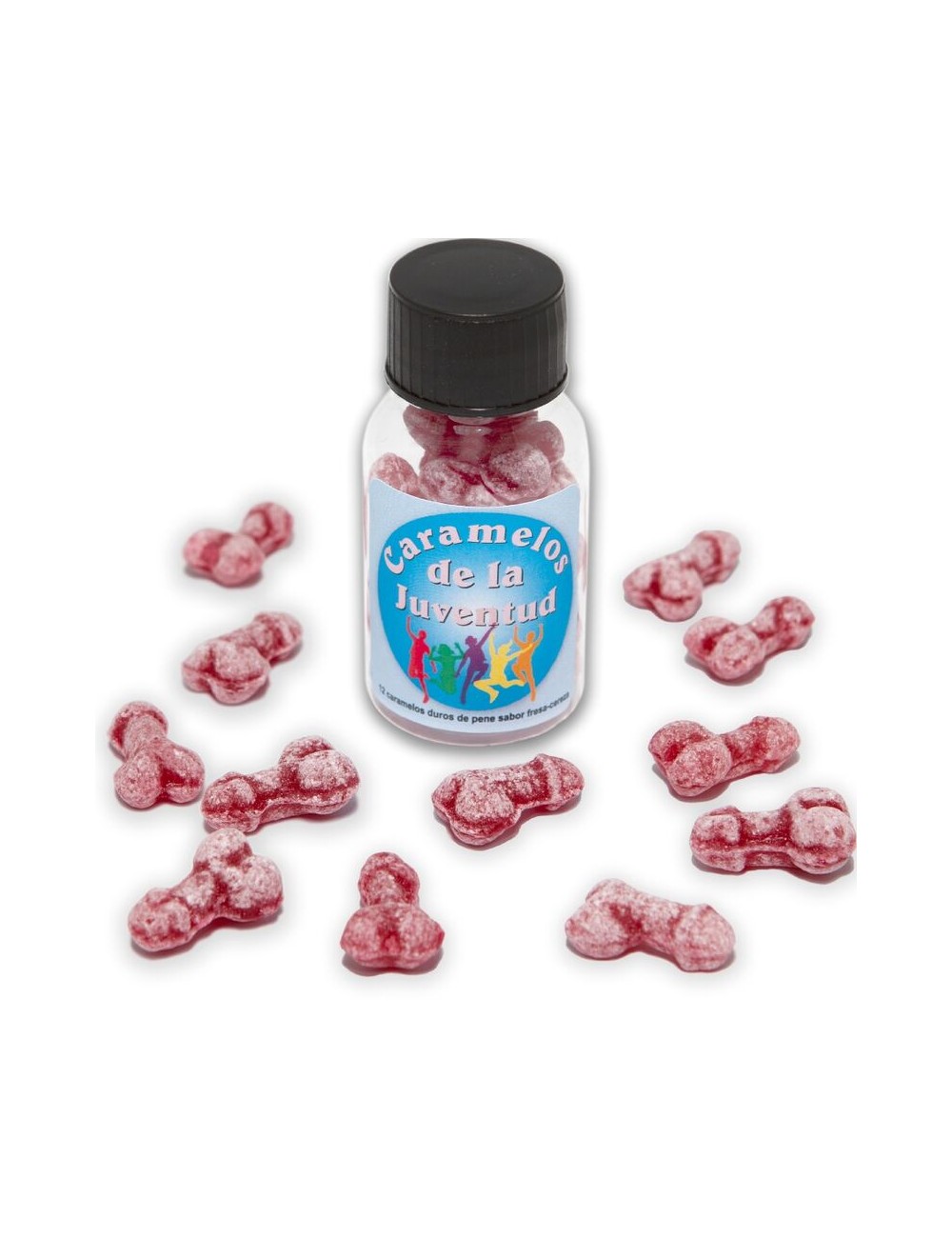DIABLO PICANTE - 12 YOUTH CANDIES PENIS SHAPE STRAWBERRY/CHERRY