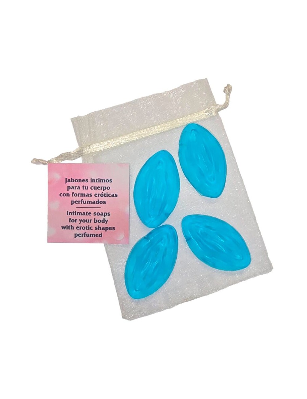 DIABLO PICANTE - 4 MINI VAGINA SHAPED SOAPS BLUE