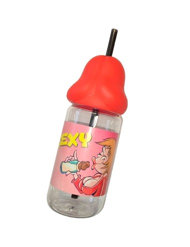 DIABLO PICANTE - PENIS SHAPED 360 ML BABY BOTTLE RED