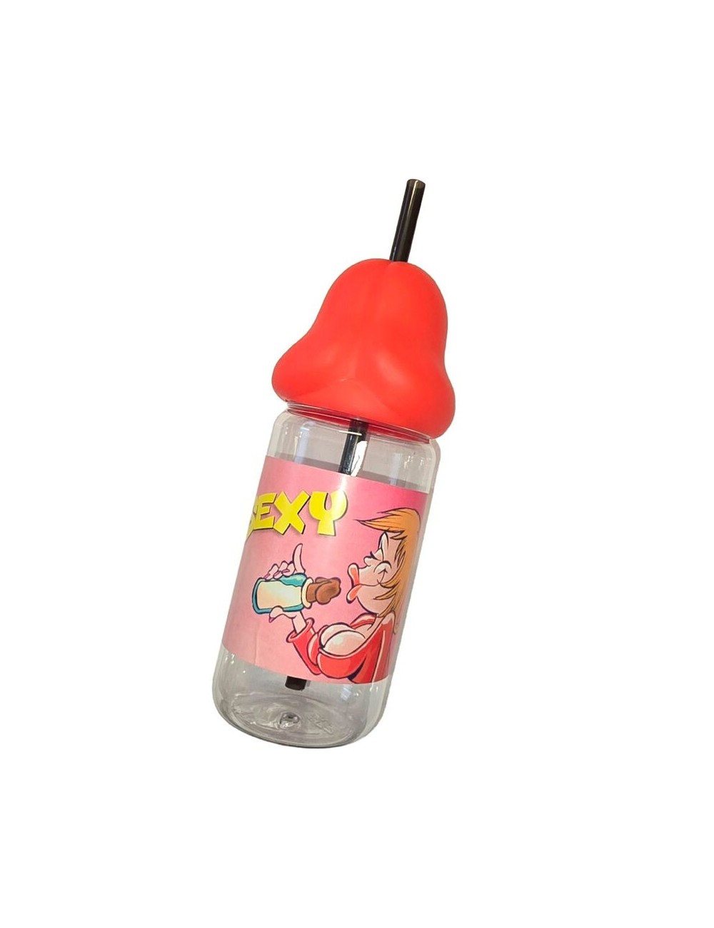 DIABLO PICANTE - PENIS SHAPED 360 ML BABY BOTTLE RED DIABLO PICANTE - PENIS SHAPED 360 ML BABY BOTTLE RED