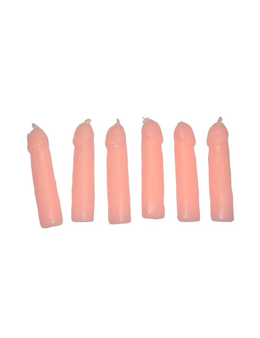 DIABLO PICANTE - 6 FLESH PENIS SHAPED CANDLES DIABLO PICANTE - 6 FLESH PENIS SHAPED CANDLES