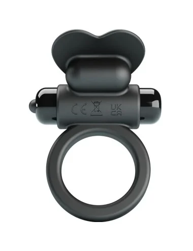 PRETTY LOVE - DEBONAIRE VIBRATING RING RABBIT 10 VIBRATIONS BLACK