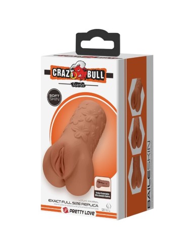 CRAZY BULL - SCARLET VAGINA AND ANUS DESIGN WITH FLOWERS FLESH
