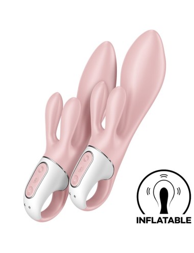 SATISFYER - AIR PUMP BUNNY 3 INFLATABLE RABBIT VIBRATOR PINK