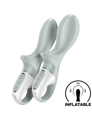 SATISFYER - AIR PUMP BOOTY 3 INFLATABLE ANAL VIBRATOR GREYGREEN