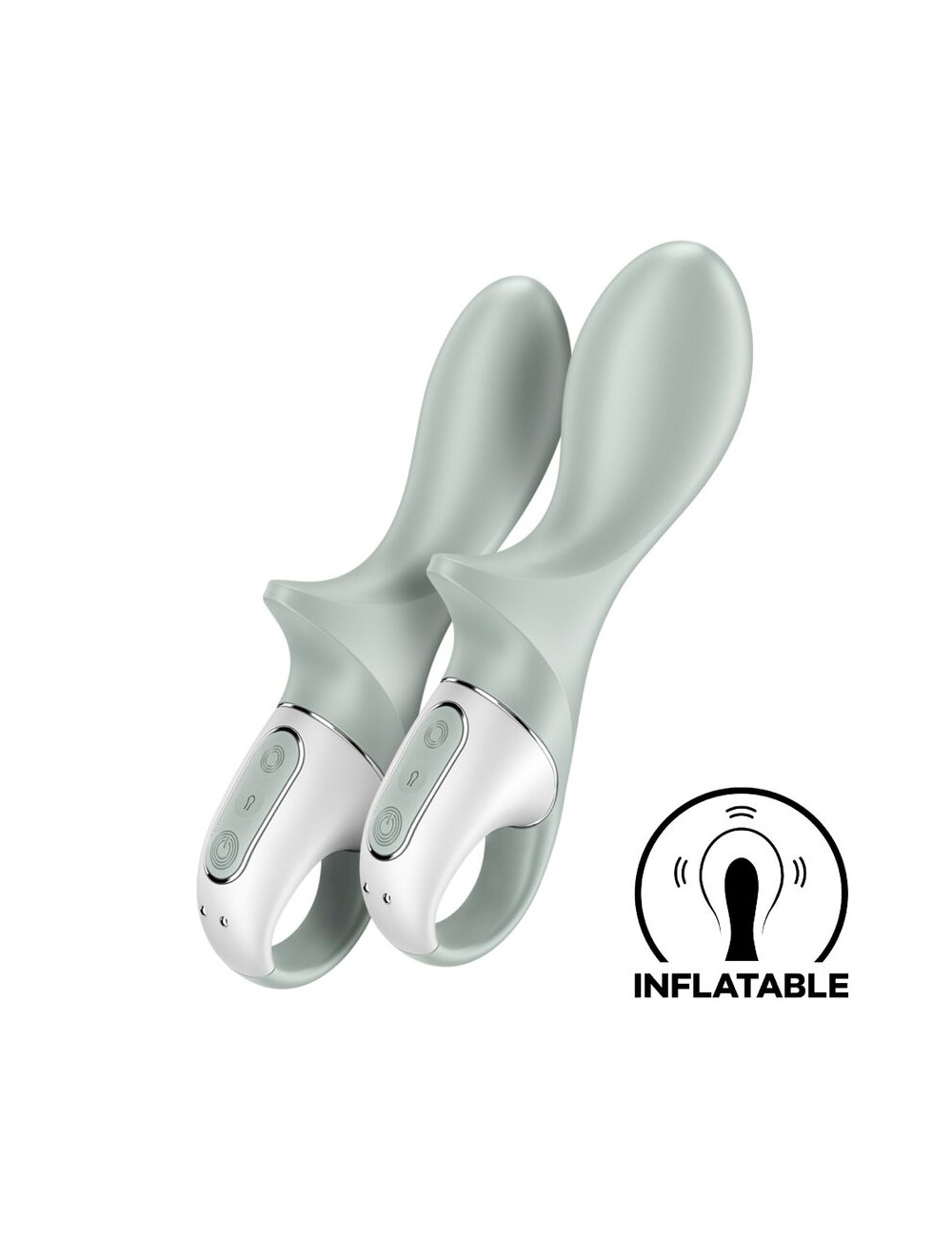 SATISFYER - AIR PUMP BOOTY 3 INFLATABLE ANAL VIBRATOR GREYGREEN SATISFYER - AIR PUMP BOOTY 3 INFLATABLE ANAL VIBRATOR GREYGREEN