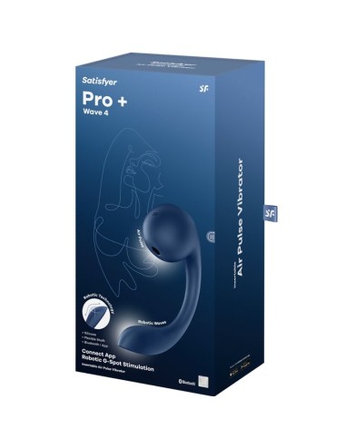 SATISFYER - PRO+ WAVE 4 G-SPOT & AIR PULSE STIMULATOR FREE APP DARK BLUE