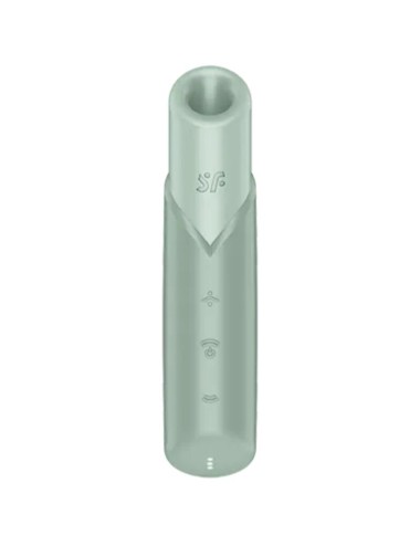 SATISFYER - NAUGHTY KISS WAVE CLITORIS STIMULATOR AQUAMARINE