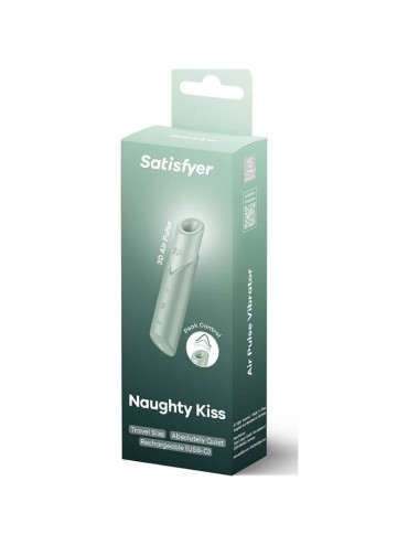 SATISFYER - NAUGHTY KISS WAVE CLITORIS STIMULATOR AQUAMARINE