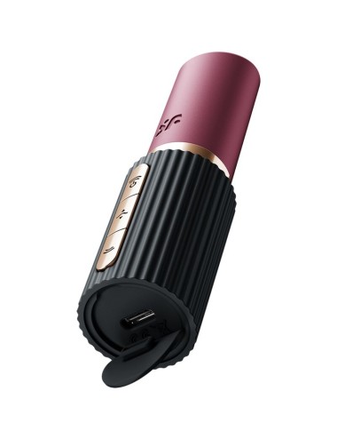 SATISFYER - PRO 2 KISS WAVE CLITORIS STIMULATOR GARNET / BLACK