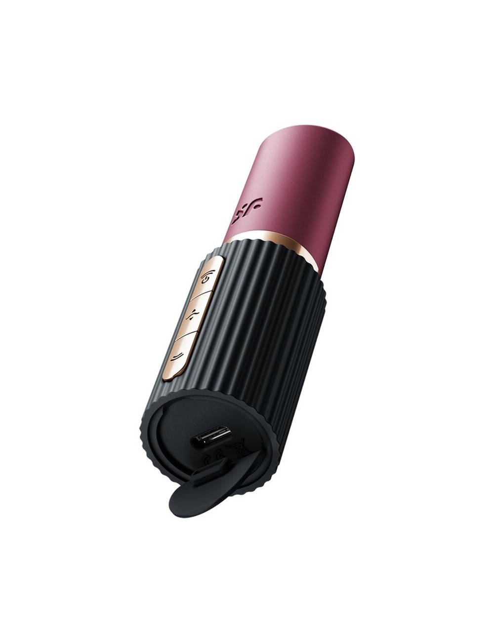 SATISFYER - PRO 2 KISS WAVE CLITORIS STIMULATOR GARNET / BLACK SATISFYER - PRO 2 KISS WAVE CLITORIS STIMULATOR GARNET / BLACK