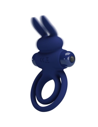 PRETTY LOVE - DAREY DOUBLE VIBRATING RING RABBIT BLUE