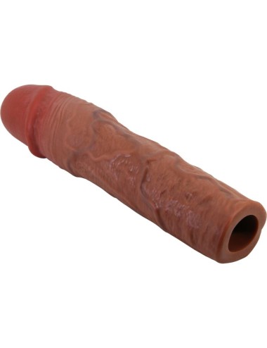 PRETTY LOVE - STEVENSON PENIS SLEEVE WITH 7.6 CM EXTENSION MULATTO