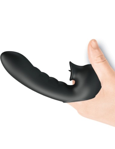 PRETTY LOVE - HOBGOBLIN VIBRATING FINGER CASE 12 VIBRATIONS + CLITORIS STIMULATOR BLACK