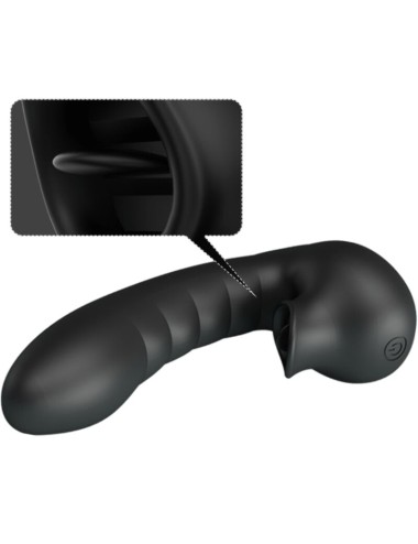 PRETTY LOVE - HOBGOBLIN VIBRATING FINGER CASE 12 VIBRATIONS + CLITORIS STIMULATOR BLACK