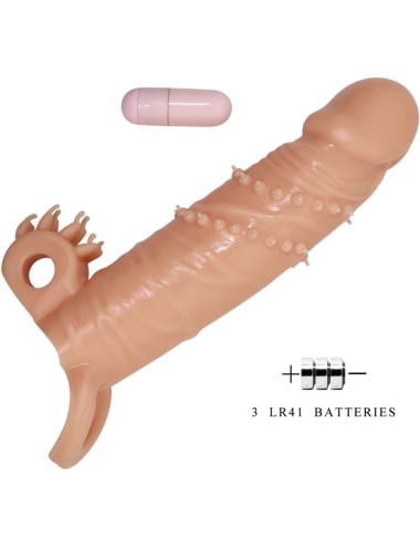 PRETTY LOVE - CONNOR PENIS SLEEVE + CLITORIS STIMULATOR FLESH