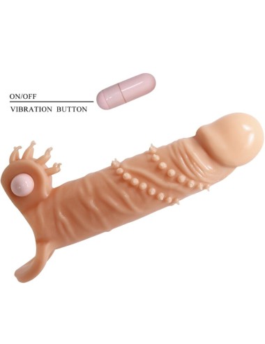 PRETTY LOVE - CONNOR PENIS SLEEVE + CLITORIS STIMULATOR FLESH