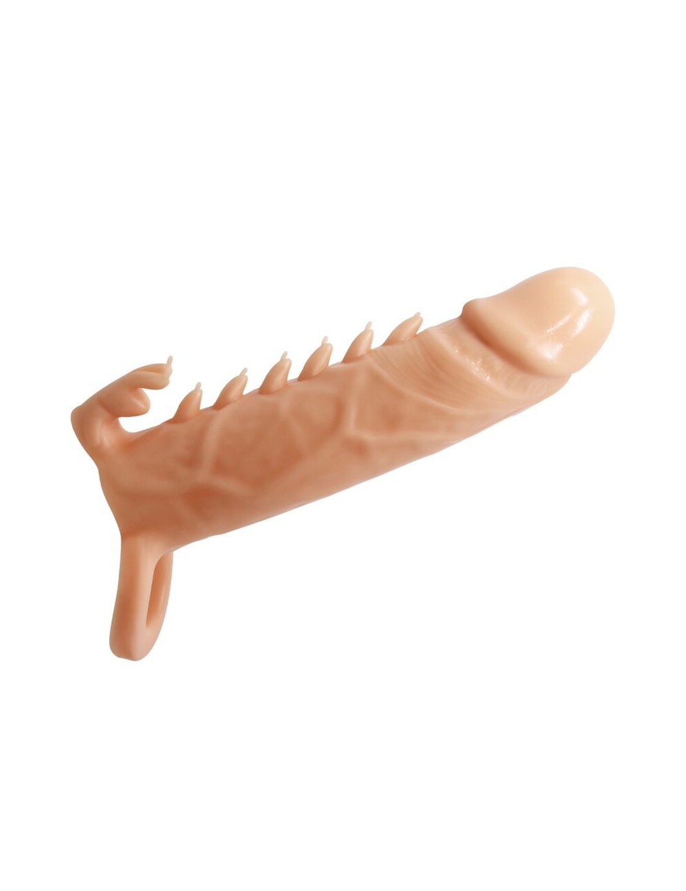 PRETTY LOVE - EMMIT PENIS SLEEVE + CLITORIS STIMULATOR FLESH PRETTY LOVE - EMMIT PENIS SLEEVE + CLITORIS STIMULATOR FLESH