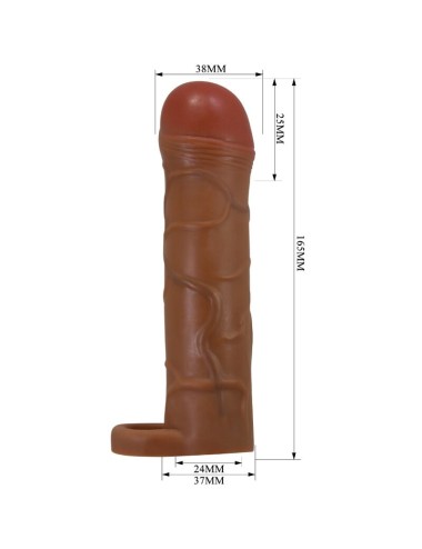 PRETTY LOVE - BUNION PENIS SLEEVE WITH 2.5 CM EXTENSION MULATTO