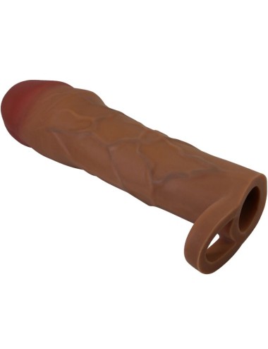 PRETTY LOVE - HANI PENIS SLEEVE WITH 5 CM EXTENSION MULATTO